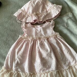 Beautiful dress and hat for a little baby girl size 3 months